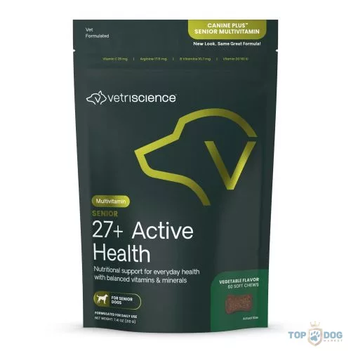 Vetri Science 27+ Active Health Senior Multivitamin rágótabletta idős kutyáknak 60 tabletta