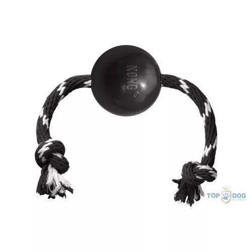 Kong® Toy Extreme kötéllel és labdával fekete 523030