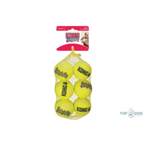 Kong® Toy SqueakAir® Sárga labda M 6db 520470
