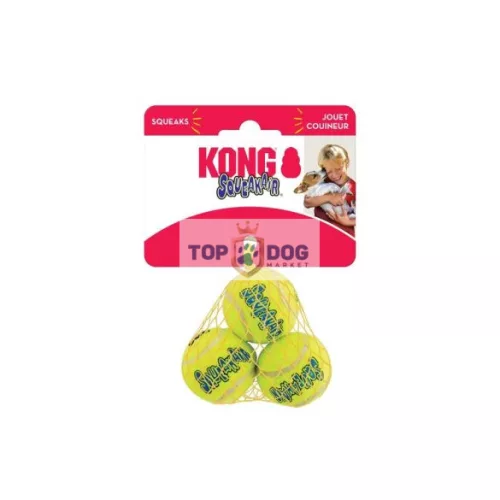 KONG SqueakAir Balls Teniszladba Kutyajáték 3 db XS