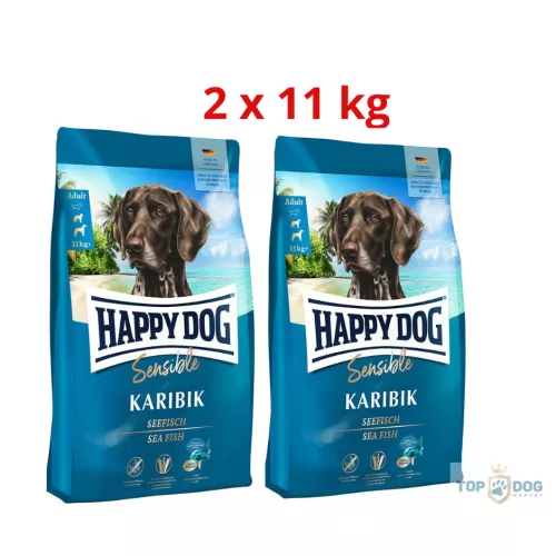 Happy Dog Sensible Karibik Tengerihallal 2x11kg