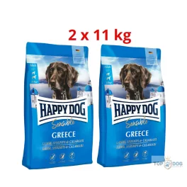 Happy Dog Sensible Greece Garnélarákkal 2x11kg