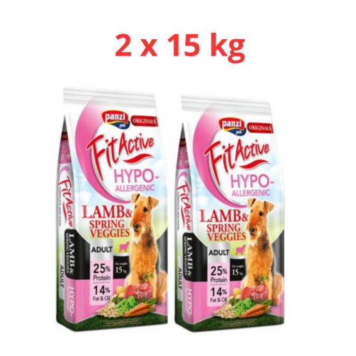 FITACTIVE 2x15KG Originals ADULT HYPOALLERGENIC LAMB&SPRING VEGGIES