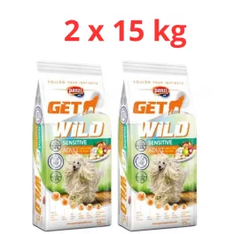   Panzi GetWild 2x15kg Adult Sensitive Turkey (chicken&wheat free) - Pulyka (csirke és búzamentes)