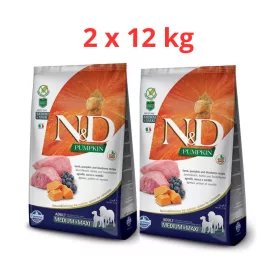   N&D Dog Grain Free  Medium&Maxi  Bárány, Áfonya Sütőtökkel 2x12kg