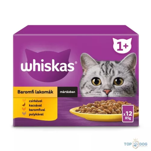 Whiskas Szárnyas válogatás mártásban 12x85g