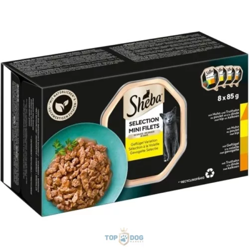 SHEBA alutálca Baromfi válogatás 8x85g