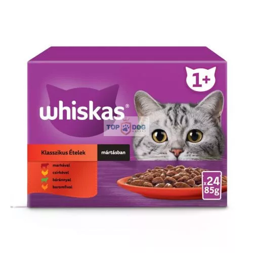 Whiskas Klasszikus válogatás mártással 24 x 85g