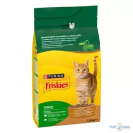   FRISKIES 10kg Indoor csirke és pulyka száraz eledel felnőtt lakásban tartott macskáknak