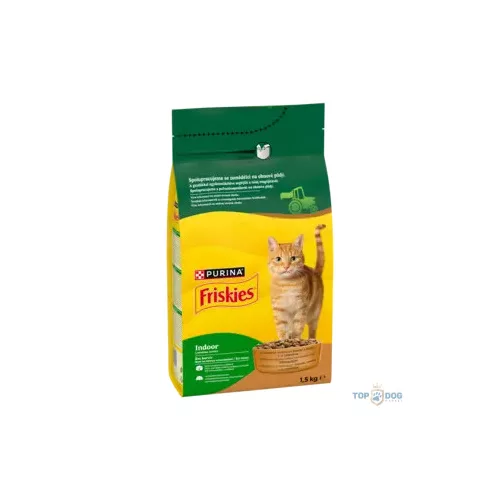 FRISKIES 10kg Indoor csirke és pulyka száraz eledel felnőtt lakásban tartott macskáknak