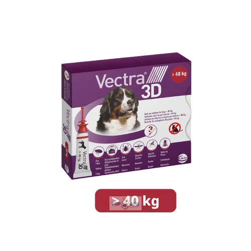 Vectra 3D rácsepegtető oldat óriástestű kutyáknak XL (40 kg felett) 3db/dob