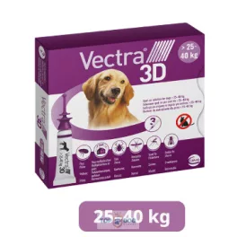   Vectra 3D rácsepegtető oldat nagytestű kutyáknak L (25-40 kg) 3db/dob