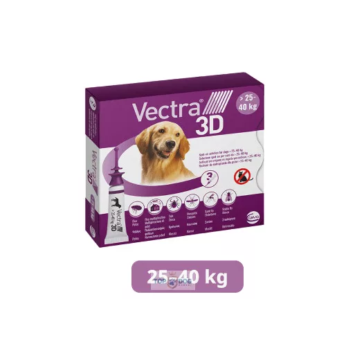 Vectra 3D rácsepegtető oldat nagytestű kutyáknak L (25-40 kg) 3db/dob