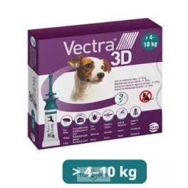   Vectra 3D rácsepegtető oldat kistestű kutyáknak S (4-10 kg) 3db/dob