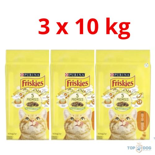 Friskies 3x10kg Száraz Macska Csirke+Zöldség 