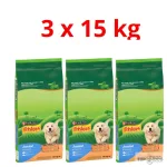 FRISKIES 3x15kg Junior csirkével, zöldségekkel és tejjel száraz eledel kölyökkutyáknak 