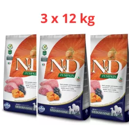   N&D Dog Grain Free  Medium&Maxi  Bárány, Áfonya Sütőtökkel 3x12kg