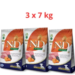   N&D Dog Grain Free Puppy Mini Bárány & Áfonya Sütőtökkel 3x7kg