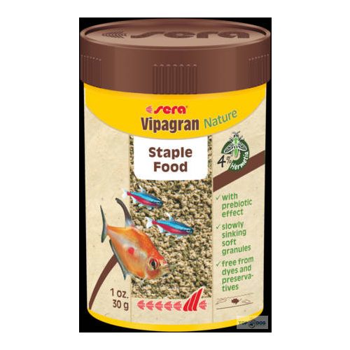 Sera Nature Vipagran - granulátum táplálék díszhalak számára 100ml/30g