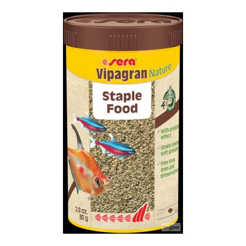 Sera Nature Vipagran - granulátum táplálék díszhalak számára (250ml/80g)