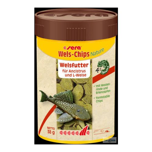 Sera Wels Chips Nature- táplálék díszhalak számára (100ml/38g)