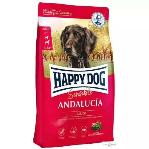 Happy Dog Sensible Andalucía Ibériai sertéssel 11kg 
