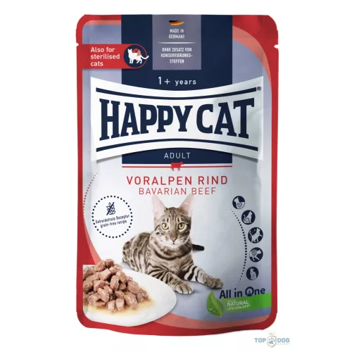 Happy Cat Pouch bárány szószos 85gr 