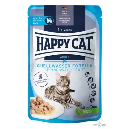 Happy Cat Pouch pisztráng szószos 85gr 