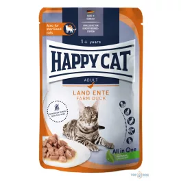 Happy Cat Pouch kacsa szószos 85gr 