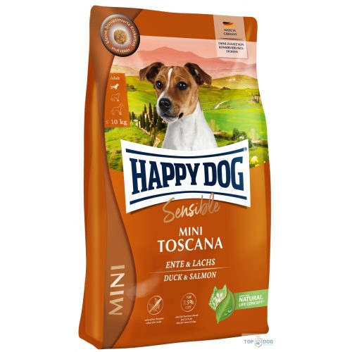 Happy Dog Mini Toscana Kacsával 800gr