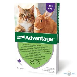   Advantage spot on macskák és nyulak részre 4-8kg ig (1 pipetta) nyitott dobozból