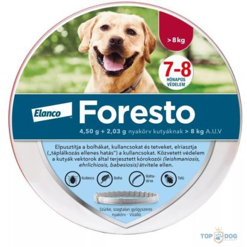 Foresto® nyakörv 8 kg felett