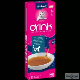   Vitakraft Drink salmon flavor+L-carnitine - jutalomfalat (lazac, L-Carnitin) macskák részére (5x30g)