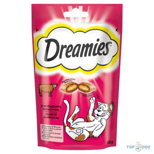 Dreamies Jutalomfalat Marhás 60g 