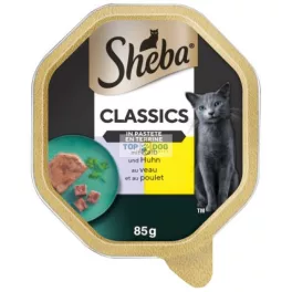 SHEBA alutálca Borjú-csirke 85g