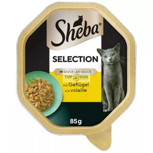 SHEBA alutálca 85g Szárnyas darabokkal