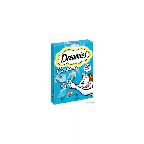 Dreamies Creamy Lazaccal 4x10g (Krémes jutalomfalat)
