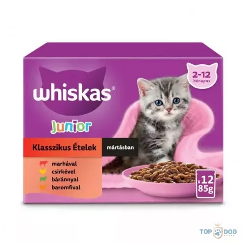 Whiskas Junior Klasszikus Válogatás 12*85gr