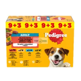   Pedigree Vegyes Alutasakos csirke-pulyka-hal-marha 12x100gr (9+3ajándék)