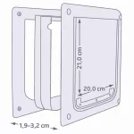 Kutyaajtó 2 irányú XS-S 20x21cm TRX 3877