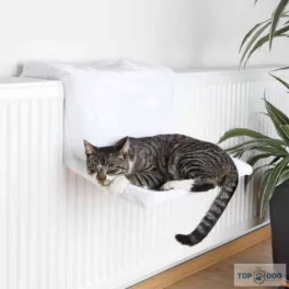   TRX Radiator Bed - radiátor fekhely (gyapjú-fehér) macskák részére (45×24×31cm) TRX4321