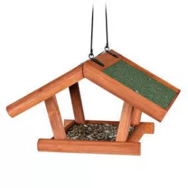   Kültéri etető madaraknak fából 30x18x28cm barna TRX 5568