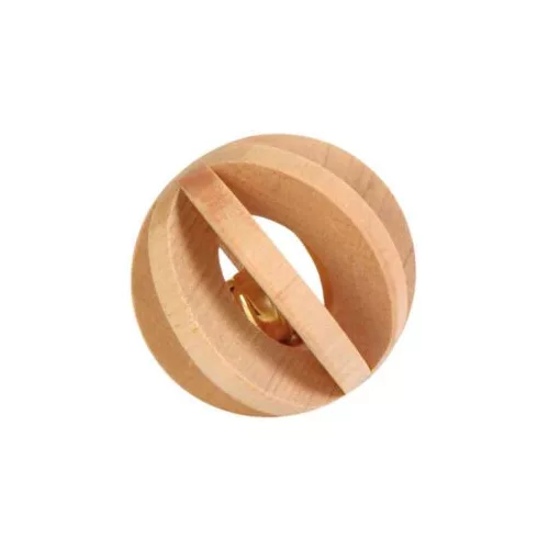 Játék Fából Csengővel Rágcsálóknak 6 cm TRX 6187