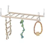 Függő Híd Fából és Kötéllel 35x15cm TRX 6905