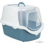 Macska Wc Vico FEDELES AKTÍV SZÉN SZŰRŐVEL  40*40*56cm Kék-Szürke/Fehér TRX 40341