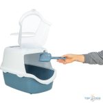 Macska Wc Vico FEDELES AKTÍV SZÉN SZŰRŐVEL  40*40*56cm Kék-Szürke/Fehér TRX 40341