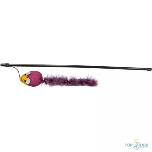 TRX45289 Macskának Pálca Madár+Toll 50cm