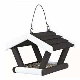   Kültéri madáretető Fából 17x19x14cm Fekete/Fehér TRX 55308