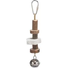   Játék Madárnak Csőrkoptató lávakővel és csengővel 16 cm TRX 58951