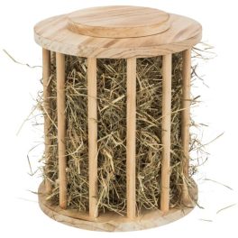Széna tartó henger fa 15x19 cm TRX 61192